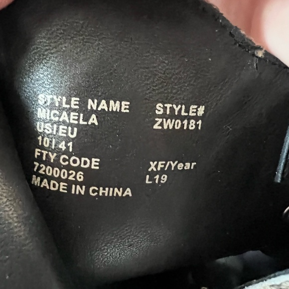 All Saints Heeled Peep Toe Snakeskin Boot - Picture 7 of 9